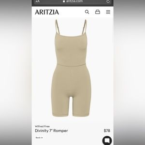 Aritzia wilfred short jumpsuit